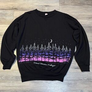 VTG 80’s Grand Marais, Michigan Upper Peninsula travel sweatshirt sz Large